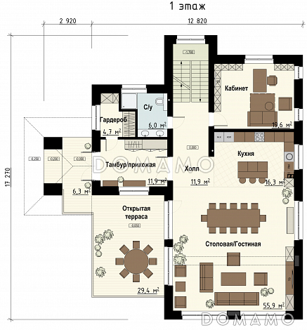 Фрэнк / План 1 этажа