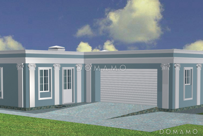 Проект гаража с квартирой для персонала