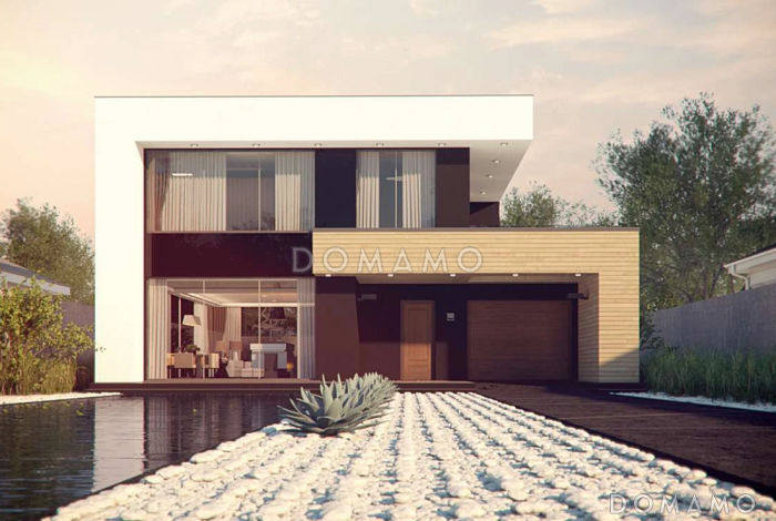 Проект кирпичного дома с 4 спальнями и большой гостиной, адаптированный для сейсмозоны