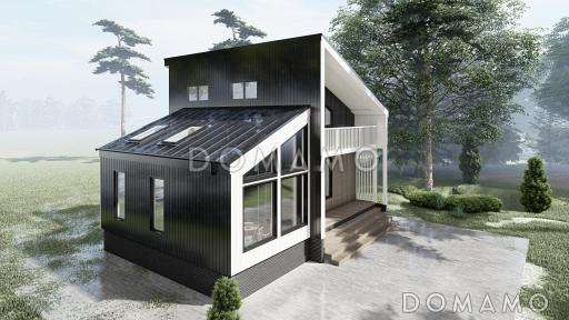 Каркасный дом "Вингард" / Фасад 2