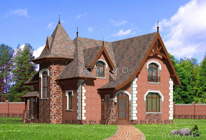 Проект дома из СИП панелей в английском стиле